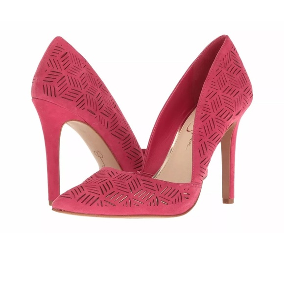 Jessica Simpson Suede Cutout Pumps - Picture 1 of 6
